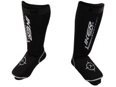 Espinilleras Elasticas tipo Calceta, MMA, Kick Boxing, Muay Thai, IKER, Grande, Negra