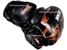 Guantes MMA, IKER, Dragon, Negro, Kick Boxing, Muay Thai, MMA