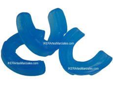 Protector Bucal Boxeo Termoformable Sencillo tamaño Adulto, IKER, Azul, Kick Boxing, Muay Thai, MMA