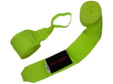 Vendas Boxeo Semi Elasticas, Colores Lisos, IKER, Kick Boxing, Muay Thai, MMA, Amarillo Neon