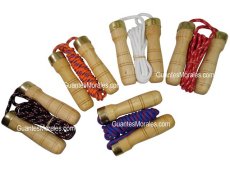 Cuerda para Saltar Economica, Mango en Madera, Boxeo, Kick Boxing, Muay Thai, MMA