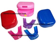 Protector Bucal Doble en Gel con Estuche tamaño Adulto, Boxeo, Kick Boxing y Muay Thai
