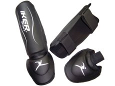 Espinilleras con Empeine Desprendible marca IKER, Kick Boxing y Muay Thai