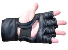 Guantes / Guanteletas para Vale Todo Sinteticos IKER color Negro, Artes Marciales Mixtas, MMA