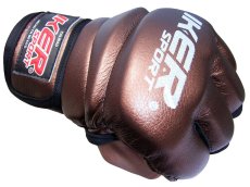 Guantes / Guanteletas para Vale Todo Sinteticos IKER color Bronce, Artes Marciales Mixtas, MMA