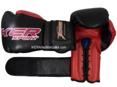 Guantes Boxeo, Kick Boxing, Muay Thai, IKER, Artes Marciales Mixtas, Negro