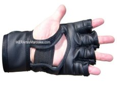 Guantes MMA, IKER, Negro, Kick Boxing, Muay Thai, Grappling, Palma