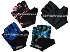Guantes para Pesas, Fitness, Ciclismo, IKER, River, Piel de Res