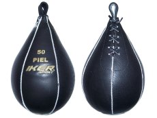 Pera Fija Profesional en Piel para Boxeo marca IKER color Negro