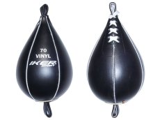 Pera Loca Sencilla Economica en Vinil para Boxeo marca IKER color Negro, Artes Marciales en General